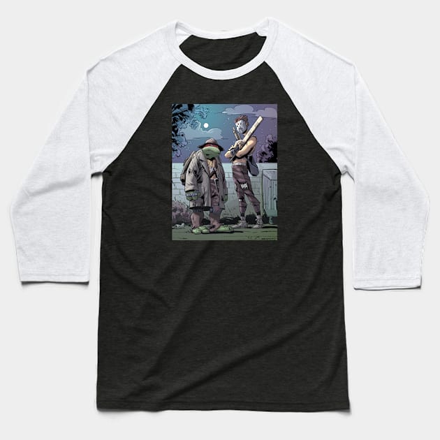 TMNT Raph and Casey Baseball T-Shirt by markodjeska